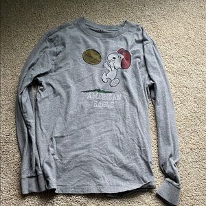 American Eagle snoopy football long sleeve t shirt